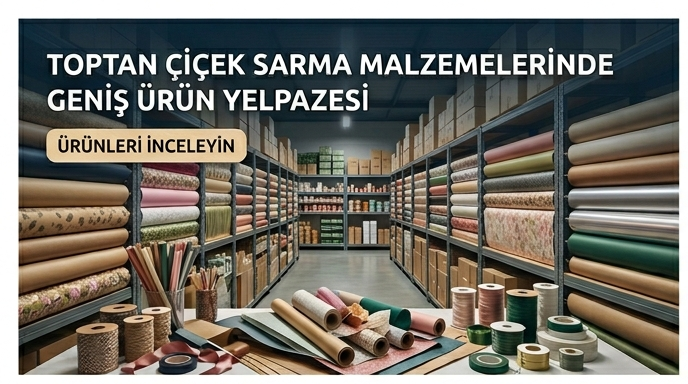 Toptan Çiçek Sarma Malzemelerinde Geniş Ürün Yelpazesi